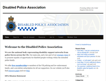 Tablet Screenshot of disabledpolice.info